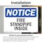 Signmission Fire Standpipe Inside OSHA Notice Sign, Vinyl Decal, 7in W x 5in L, 2PK OS-2PACK-NS-D-57-L-12695 - alternate 3